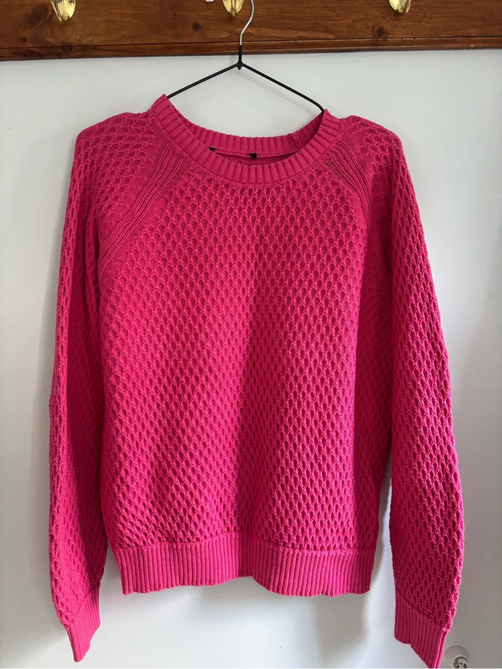 Pink Crewneck Knit Sweater